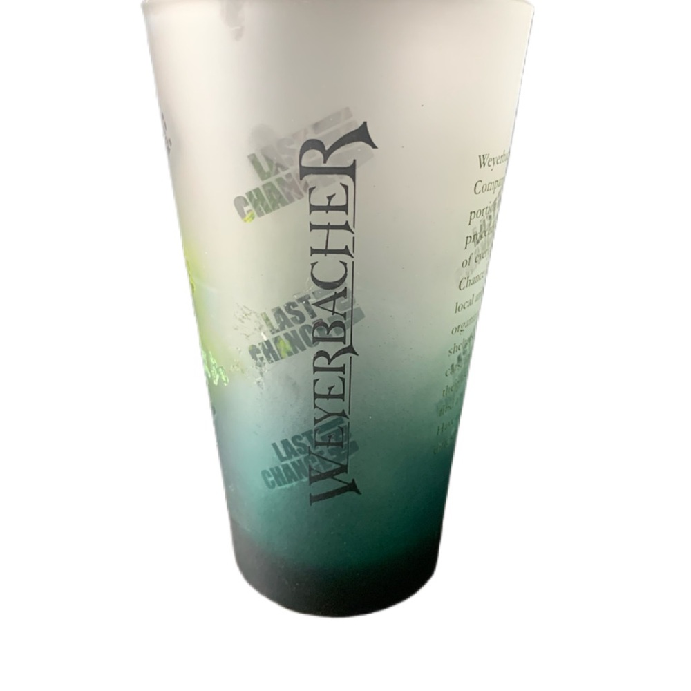 Pre Owned Weyerbacher Last Chance IPA Beer Lager Frosted Pint Glass Heavy Base - Picture 5 of 14